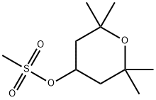 2H-Pyran-4-ol, tetrahydro-2,2,6,6-tetramethyl-, 4-methanesulfonate Struktur