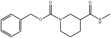 1-Piperidinecarboxylic acid, 3-[(methylamino)carbonyl]-, phenylmethyl ester