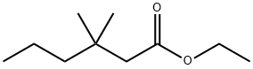 Hexanoic acid, 3,3-dimethyl-, ethyl ester Struktur
