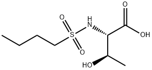 2-(Butane-1-sulfonamido)-3-hydroxybutanoic acid Struktur