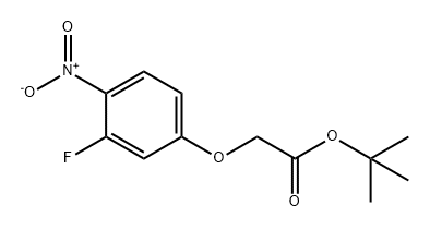 Acetic acid, 2-(3-fluoro-4-nitrophenoxy)-, 1,1-dimethylethyl ester 结构式