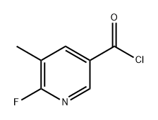 3-Pyridinecarbonyl chloride, 6-fluoro-5-methyl- 结构式