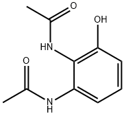 Acetamide, N,N'-(3-hydroxy-1,2-phenylene)bis- 化学構造式