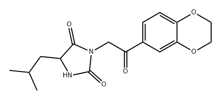2,4-Imidazolidinedione, 3-[2-(2,3-dihydro-1,4-benzodioxin-6-yl)-2-oxoethyl]-5-(2-methylpropyl)-|WAY-620365