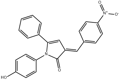 1164546-70-6 2H-Pyrrol-2-one, 1,3-dihydro-1-(4-hydroxyphenyl)-3-[(4-nitrophenyl)methylene]-5-phenyl-, (3E)-
