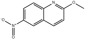 Quinoline, 2-methoxy-6-nitro- 化学構造式