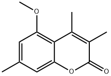 2H-1-Benzopyran-2-one, 5-methoxy-3,4,7-trimethyl- 化学構造式