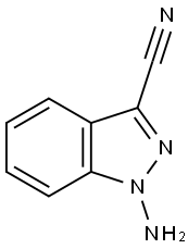 1-Amino-1H-indazole-3-carbonitrile 结构式