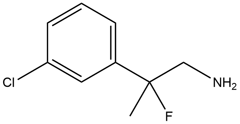 Benzeneethanamine, 3-chloro-β-fluoro-β-methyl- 结构式
