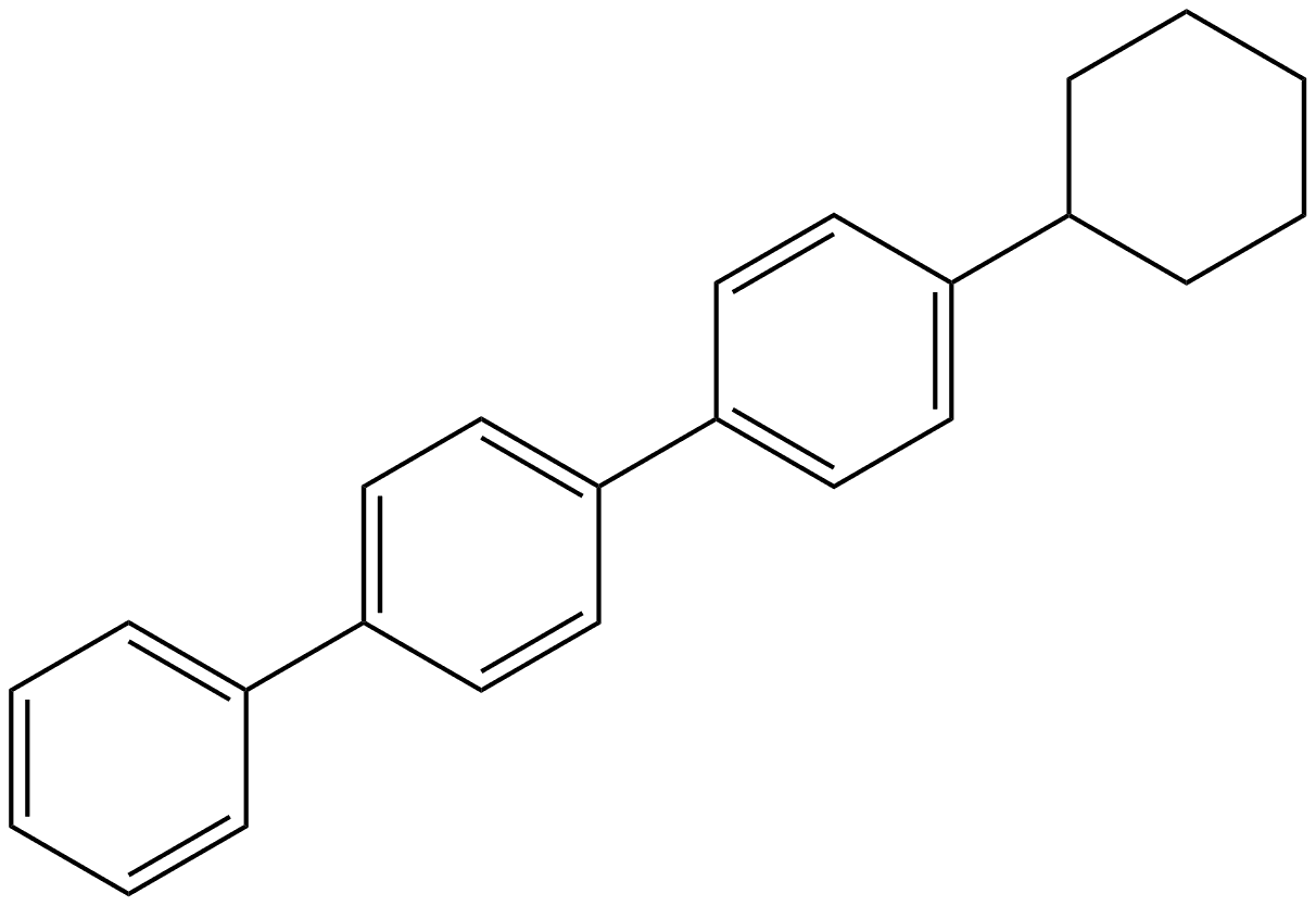 4-Cyclohexyl-1,1':4',1''-terphenyl Struktur