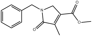 1H-Pyrrole-3-carboxylic acid, 2,5-dihydro-4-methyl-5-oxo-1-(phenylmethyl)-, methyl ester Struktur