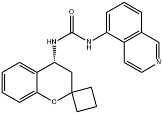 1166398-35-1 Urea, N-[(4R)-3,4-dihydrospiro[2H-1-benzopyran-2,1'-cyclobutan]-4-yl]-N'-5-isoquinolinyl-