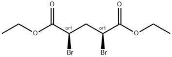 Pentanedioic acid, 2,4-dibromo-, diethyl ester, (2R,4S)-rel- (9CI) Structure