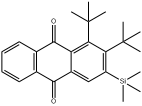 1,2-Di-tert-butyl-3-(trimethylsilyl)anthracene-9,10-dione Structure