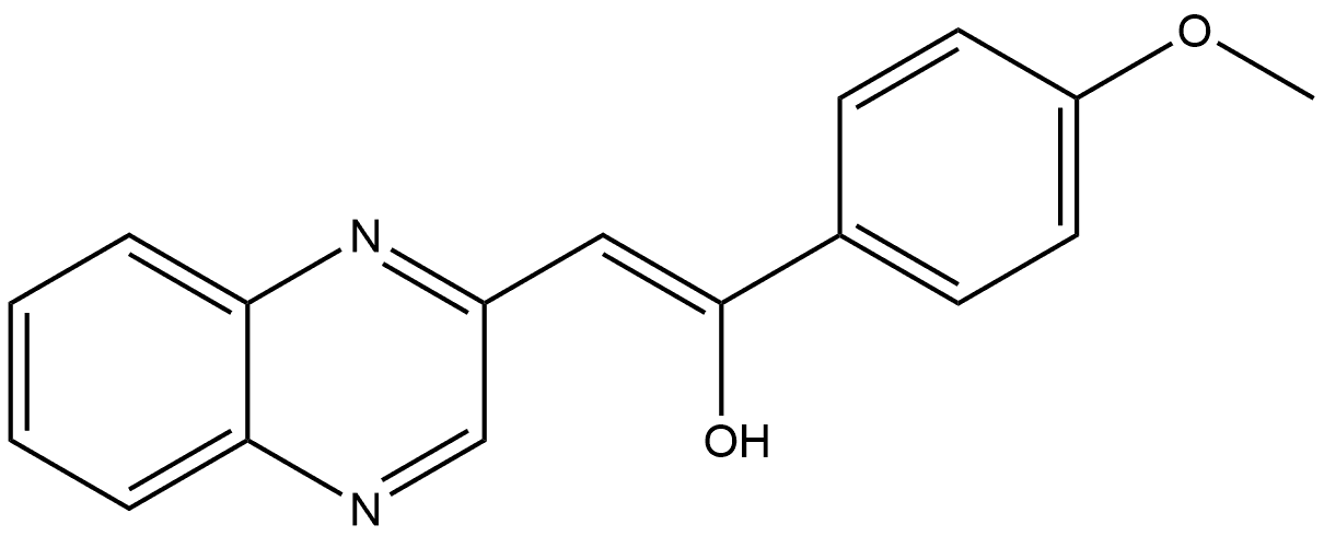 Benzenemethanol, 4-methoxy-α-(2-quinoxalinylmethylene)-, (Z)- (9CI)