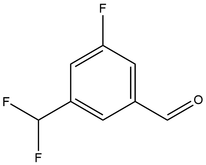 3-(Difluoromethyl)-5-fluorobenzaldehyde,1166820-30-9,结构式