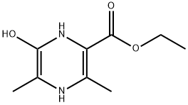 2-Pyrazinecarboxylic acid, 1,4-dihydro-6-hydroxy-3,5-dimethyl-, ethyl ester Struktur