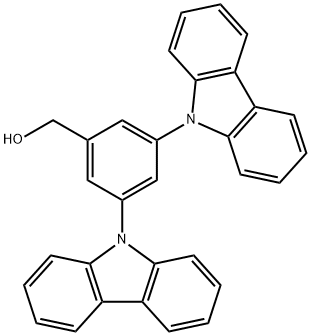 (3,5-di(9H-carbazol-9-yl)phenyl) methanol,1167996-08-8,结构式