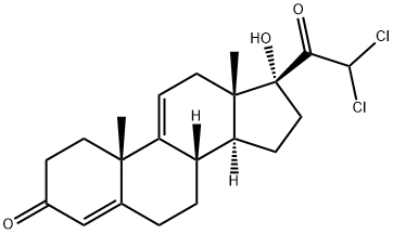 Pregna-4,9(11)-diene-3,20-dione, 21,21-dichloro-17-hydroxy- (9CI) Struktur