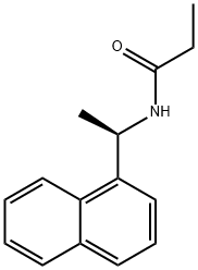 Propanamide, N-[(1R)-1-(1-naphthalenyl)ethyl]- Structure