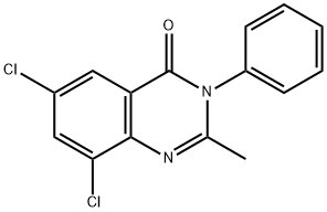 6,8-Dichloro-2-methyl-3-phenylquinazolin-4(3H)-one 化学構造式