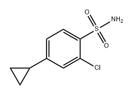 Benzenesulfonamide, 2-chloro-4-cyclopropyl- Structure