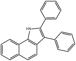 1H-Benz[g]indole, 2,3-diphenyl- Struktur