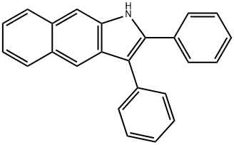 1H-Benz[f]indole, 2,3-diphenyl- 结构式