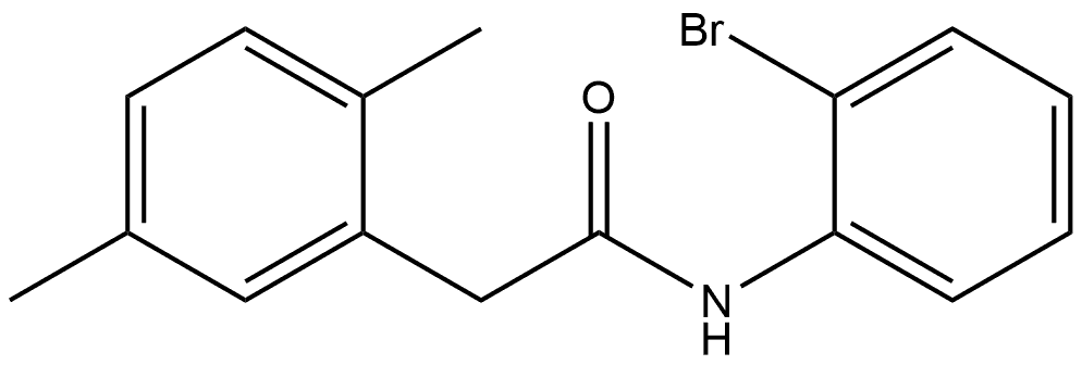 N-(2-Bromophenyl)-2,5-dimethylbenzeneacetamide,1170537-88-8,结构式