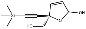 (5R)-5-(羟甲基)-5-((三甲基甲硅烷基)乙炔基)-2,5-二氢呋喃-2-醇, 1170661-03-6, 结构式