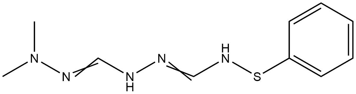Benzenesulfenamide, N-[[[(dimethylamino)iminomethyl]amino]iminomethyl]- Structure