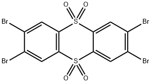 Thianthrene, 2,3,7,8-tetrabromo-, 5,5,10,10-tetraoxide Struktur