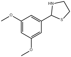 Thiazolidine, 2-(3,5-dimethoxyphenyl)- Structure