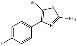 2-Thiazolamine, 5-bromo-4-(4-fluorophenyl)-,1171310-59-0,结构式