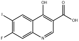 7-Fluoro-4-hydroxy-6-iodoquinoline-3-carboxylic acid Structure