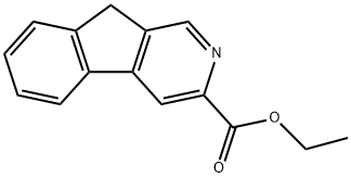 9H-Indeno[2,1-c]pyridine-3-carboxylic acid ethyl ester Struktur