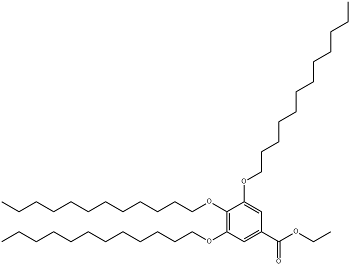 Benzoic acid, 3,4,5-tris(dodecyloxy)-, ethyl ester Structure