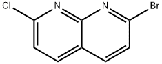 1,8-Naphthyridine, 2-bromo-7-chloro- 化学構造式