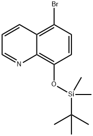 5-溴-8-((叔丁基二甲基硅基)氧基)喹啉, 1172853-85-8, 结构式