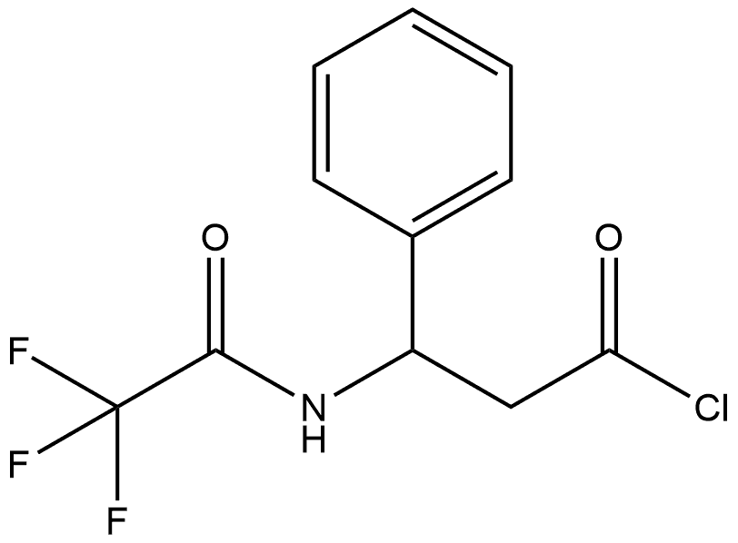 Benzenepropanoyl chloride, β-[(2,2,2-trifluoroacetyl)amino]-,117291-26-6,结构式