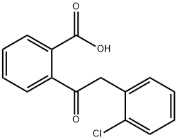 Benzoic acid, 2-[2-(2-chlorophenyl)acetyl]- 化学構造式