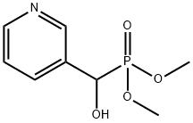 Phosphonic acid, P-(hydroxy-3-pyridinylmethyl)-, dimethyl ester Struktur