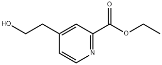 4-(2-羟乙基)吡啶-2-甲酸乙酯,117423-32-2,结构式