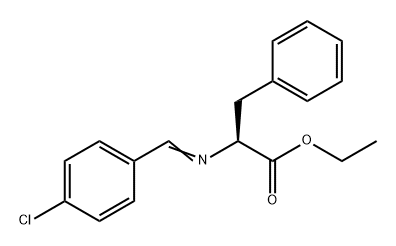 Phenylalanine, N-[(4-chlorophenyl)methylene]-, ethyl ester Structure