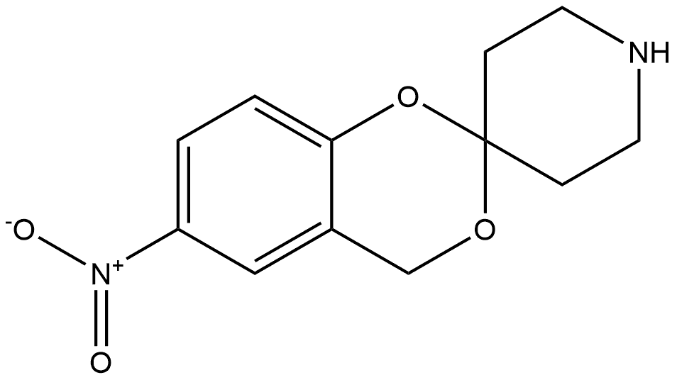 6-nitro-4H-spiro[benzo[d][1,3]dioxine-2,4'-piperidine Structure