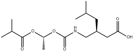 1174748-30-1 Hexanoic acid, 5-methyl-3-[[[[(1R)-1-(2-methyl-1-oxopropoxy)ethoxy]carbonyl]amino]methyl]-, (3S)-