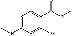 Benzoic acid, 2-hydroxy-4-(methylamino)-, methyl ester Structure