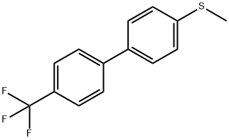 1,1'-Biphenyl, 4-(methylthio)-4'-(trifluoromethyl)- 结构式