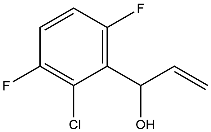 2-Chloro-α-ethenyl-3,6-difluorobenzenemethanol 结构式