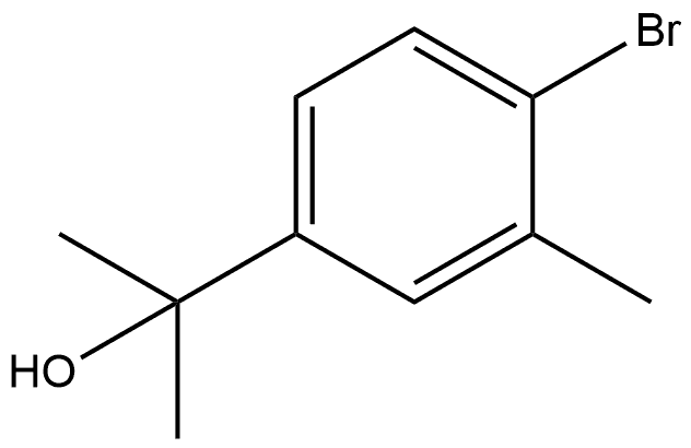Benzenemethanol, 4-bromo-α,α,3-trimethyl- Structure
